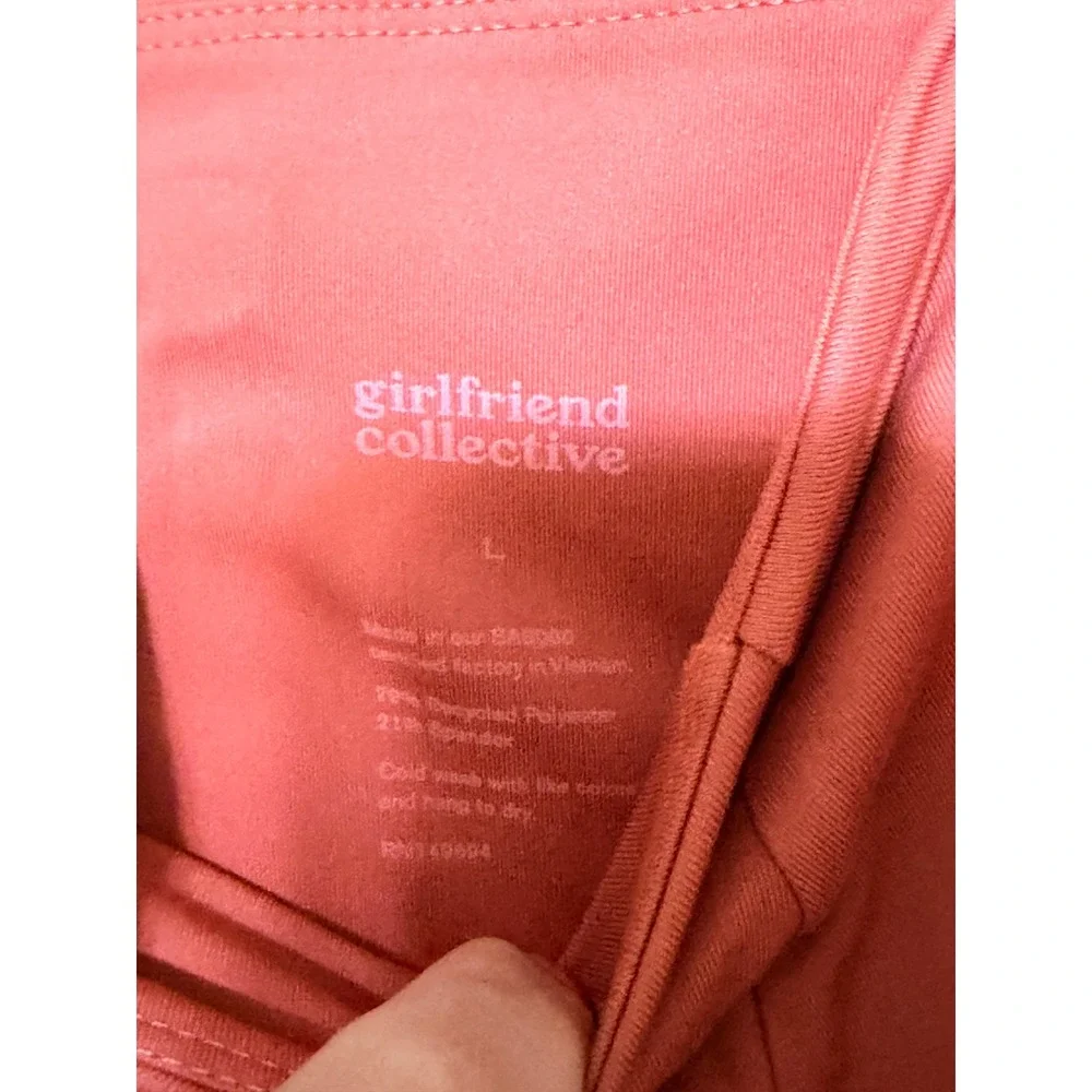 Girlfriend Collective High Rise Compressive Leggings Pink Coral Womens Large L